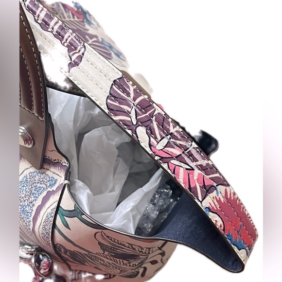 Tory Burch New York Rory Printed Mini Tote - Multi Happy Times W/Pouch - Picture 14 of 15